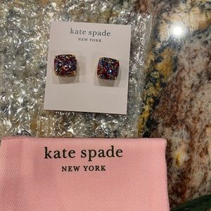 Brand new Kate Spade sparkly multi color stud earrings. Retails for $38.
